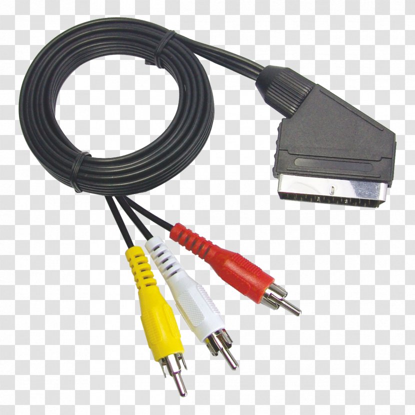SCART RCA Connector Electrical Cable Composite Video - Electronic Device Transparent PNG