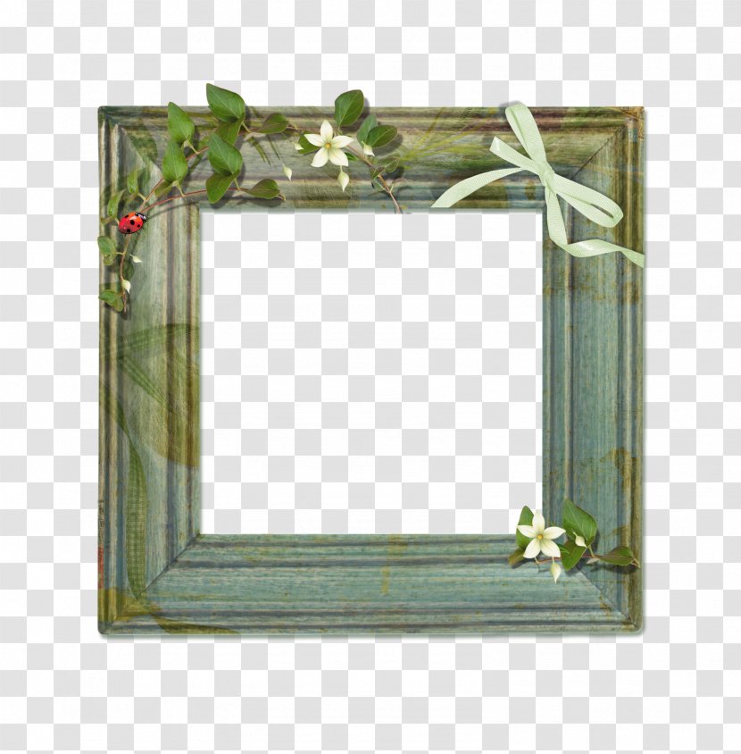 Green Background Frame - Rectangle - Interior Design Mirror Transparent PNG