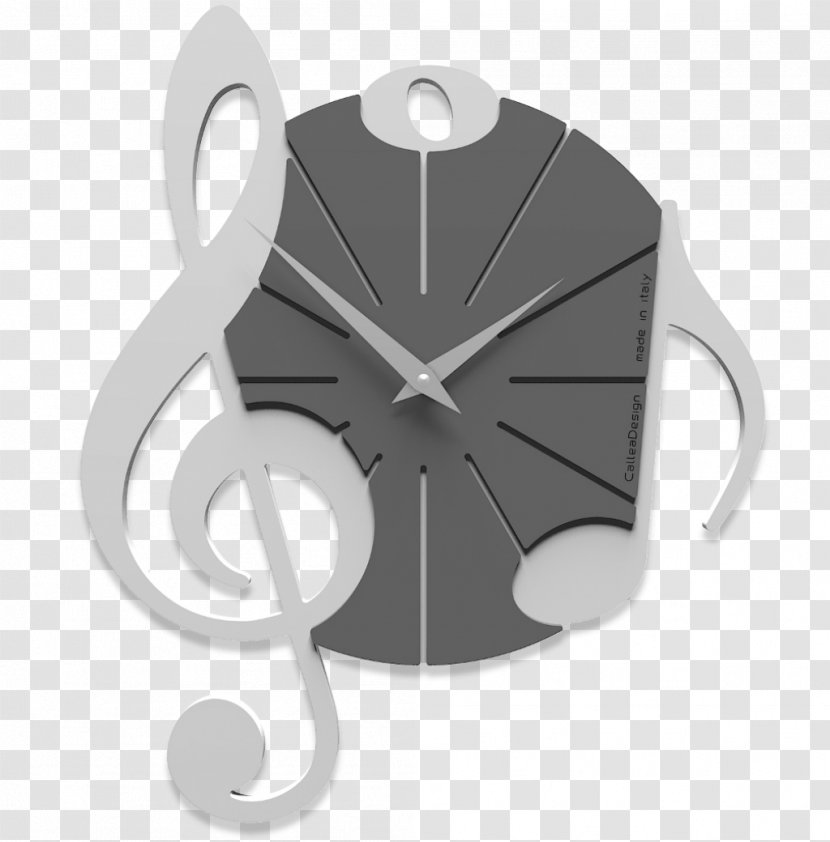 Clock Musical Note White Clef - Watercolor Transparent PNG