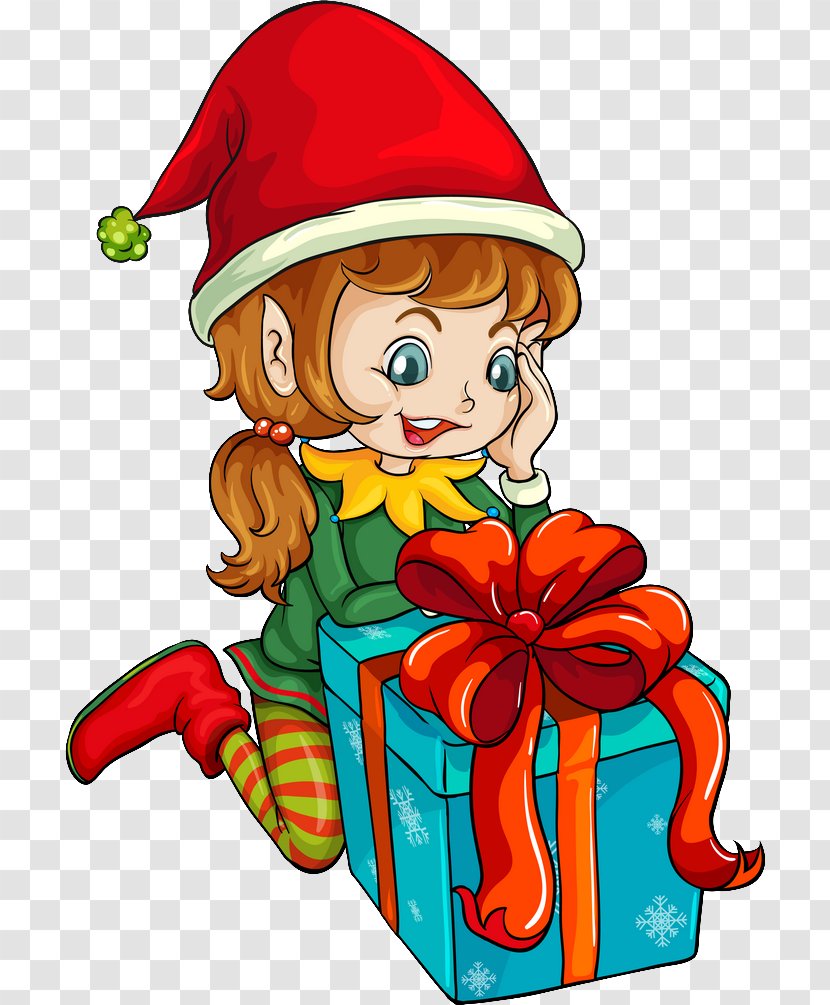 Santa Claus Christmas Day Clip Art Elf GIF - Food Transparent PNG