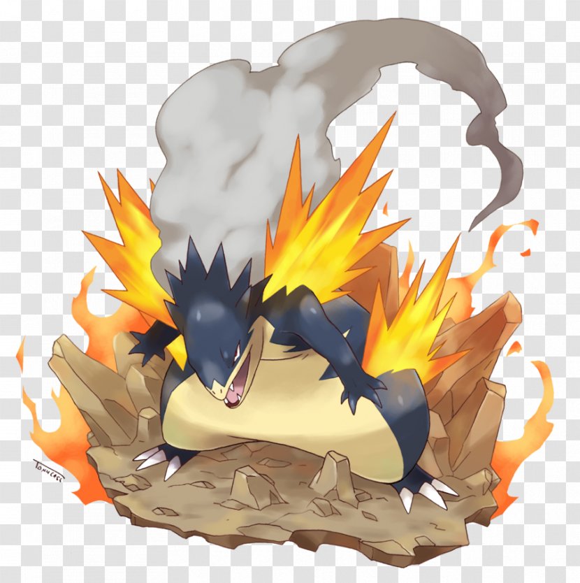 Pokémon X And Y GO Typhlosion Art - Dragon - Pokemon Go Transparent PNG