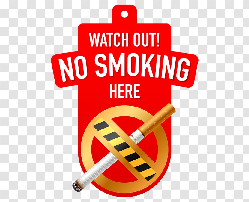 Smoking Ban Cessation Sign - Watercolor - No Transparent PNG