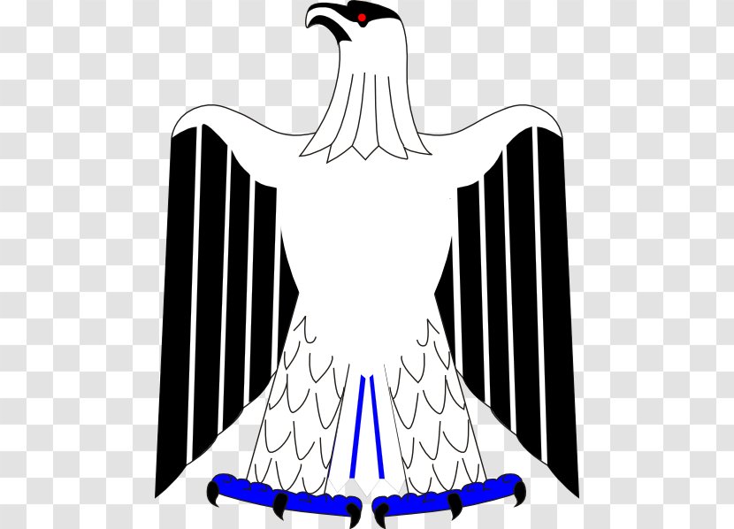 Outline Of Iraq Coat Arms Iraqi Republic - Watercolor - Falcon Vector Transparent PNG