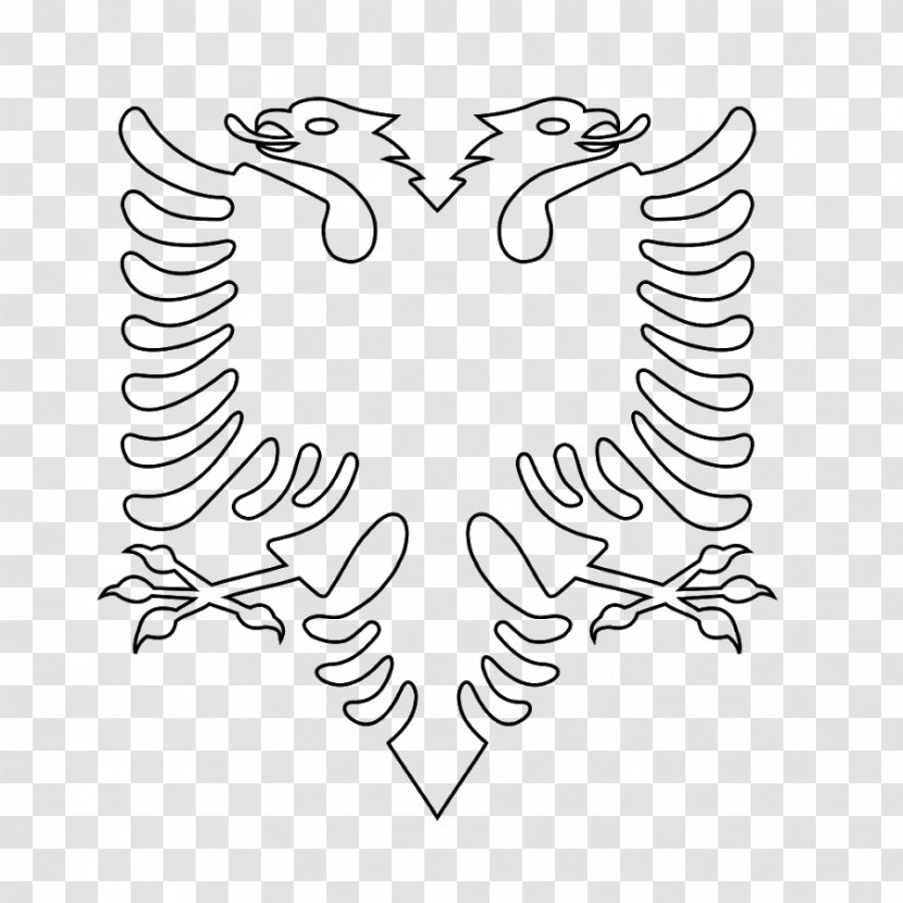 Flag Of Albania Kosovo Double-headed Eagle - Flower Transparent PNG