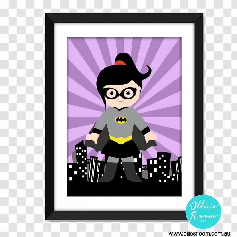 Graphic Design Art - Purple - Batgirl Transparent PNG