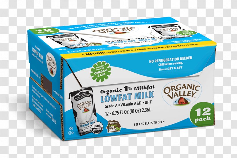 Organic Food Valley 1% Low Fat Chocolate Milk Transparent PNG