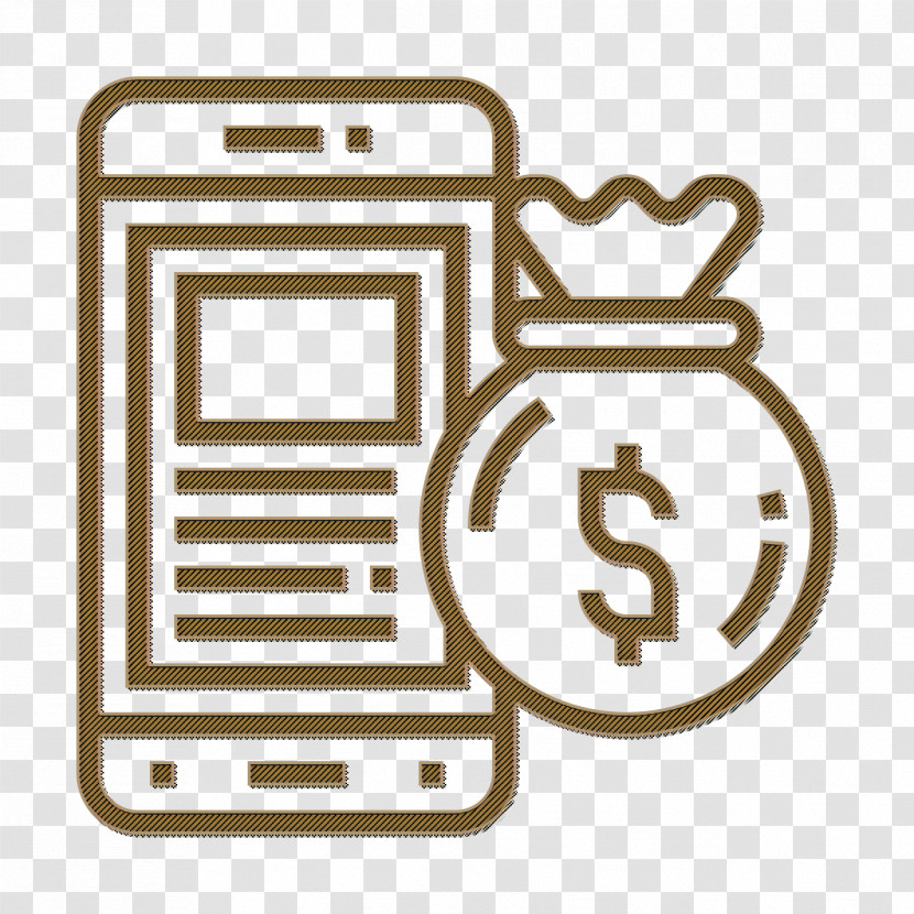 Digital Banking Icon Money Icon Money Bag Icon Transparent PNG