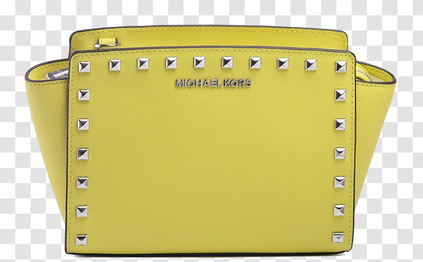 Designer Rivet Handbag - Material - MichaelKors Michael Kors Leather Messenger Smiley Package Transparent PNG