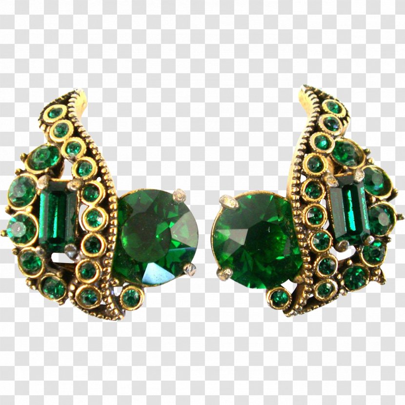 Emerald Earring Body Jewellery Transparent PNG