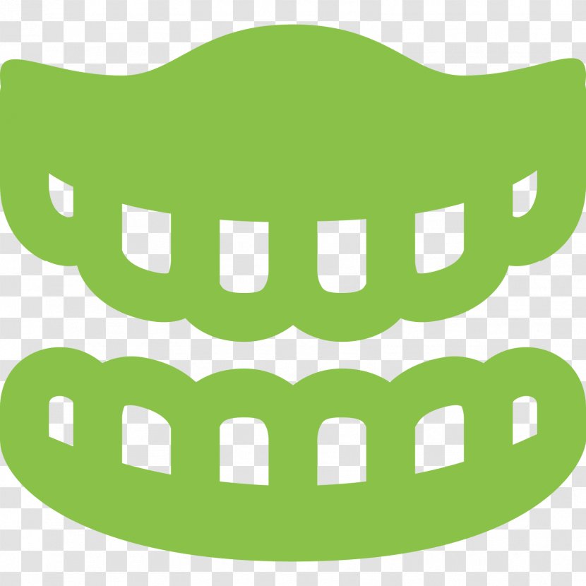 Dentures Tooth Clip Art - Green - Teeth Icon Transparent PNG