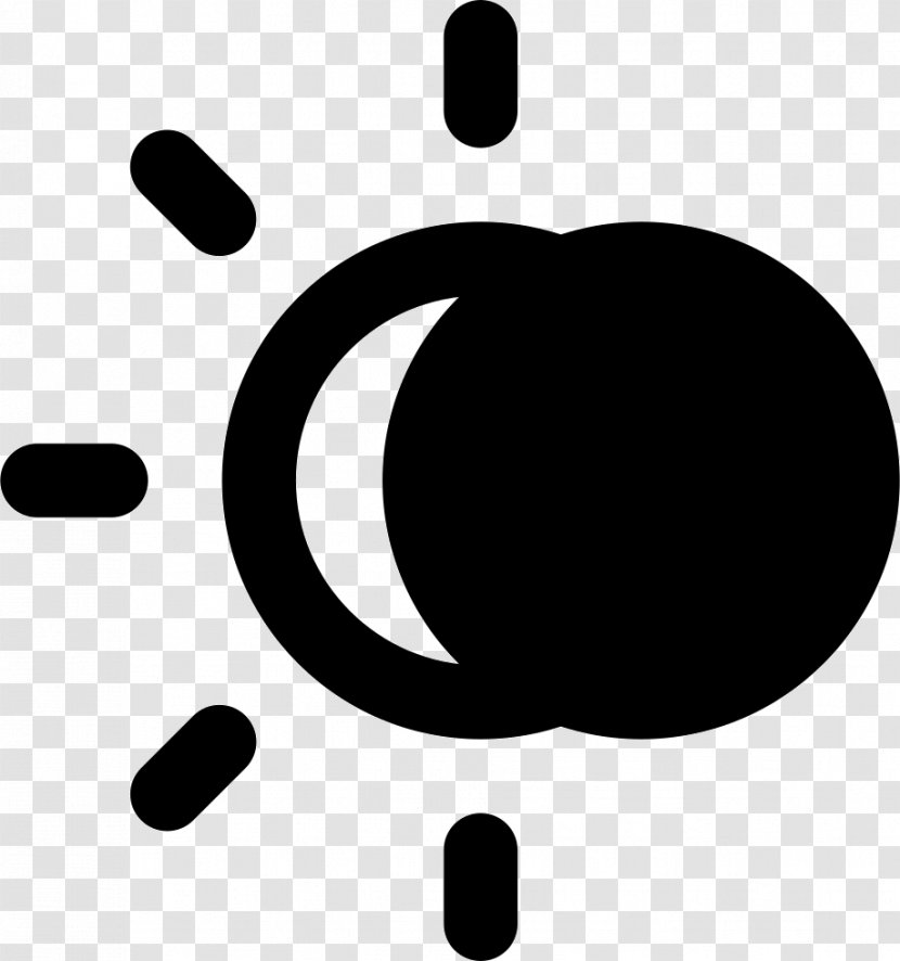 Solar Eclipse Clip Art Lunar - Monochrome - Symbol Transparent PNG
