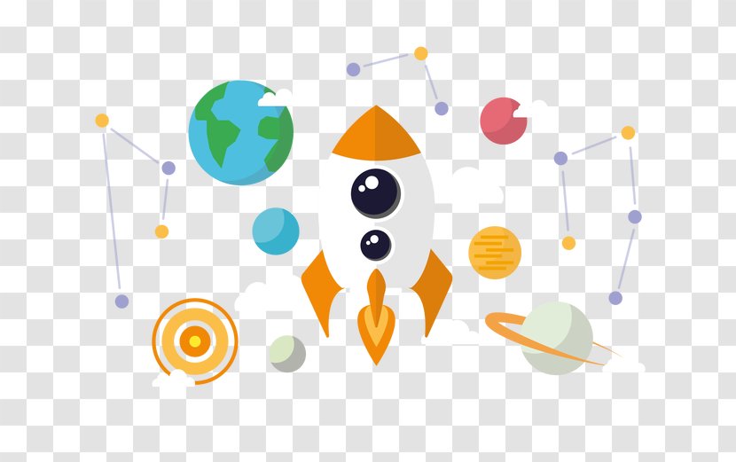 Earth Rocket - Vector Intro Clip Transparent PNG