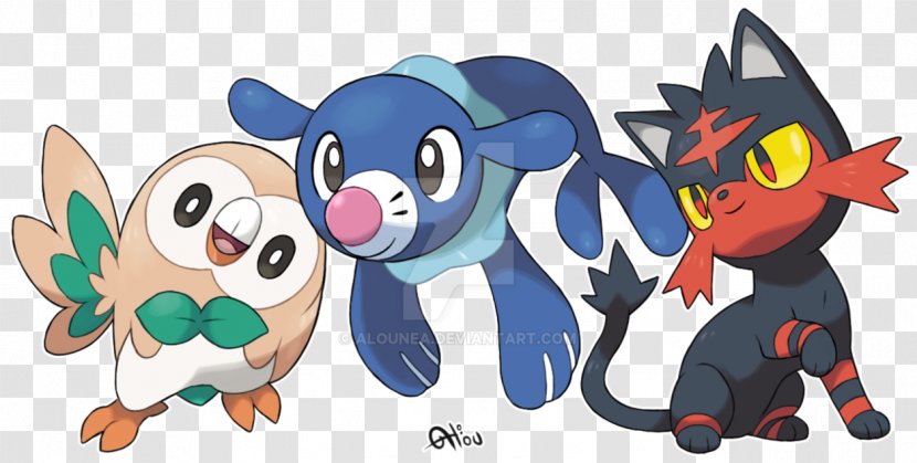 Pokémon Sun And Moon Popplio GO Rowlet - Watercolor - Ultra Qr Codes Transparent PNG