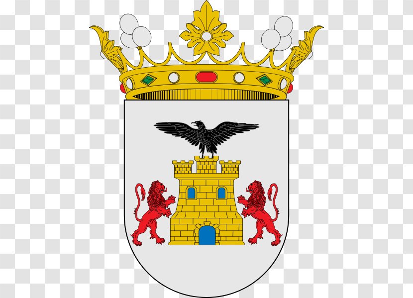Escutcheon Blazon Argent Gules Field - Coat Of Arms Spain - Torre Del Aguila O El Castillo Transparent PNG