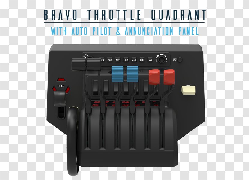 Throttle Flight Simulator Simulation System Yoke - Saitek Transparent PNG