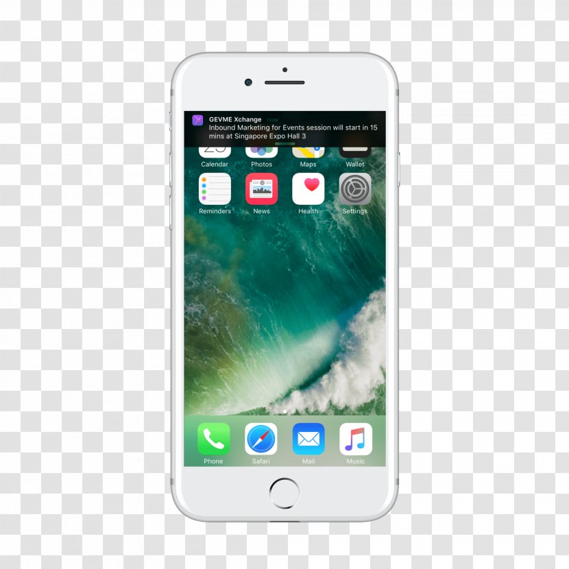 Apple IPhone 8 Plus 7 6S - Telephone - Push Notifications Transparent PNG
