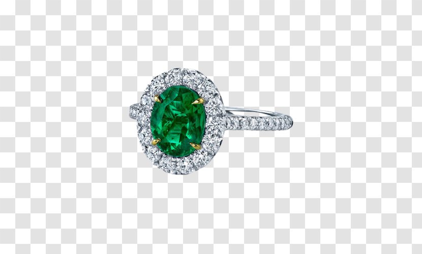Engagement Ring Wedding Emerald Diamond Cut Transparent PNG
