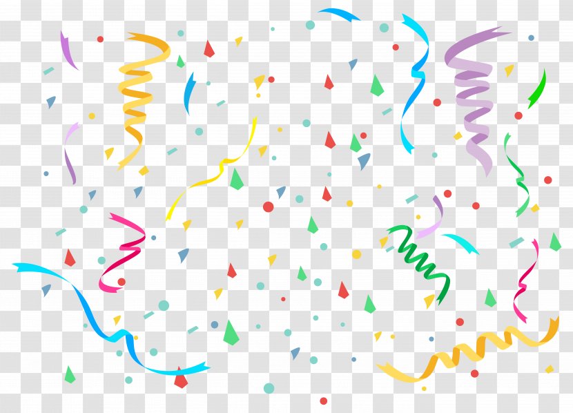 Birthday Cake Clip Art - Diagram - Confetti Clipart Image Transparent PNG
