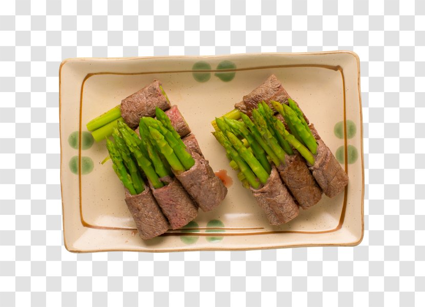 Asparagus Teppanyaki Japanese Cuisine Beef Wagyu - Onion - Katana Sushi Transparent PNG