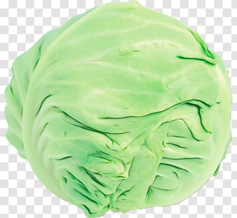 Green Leaf Background - Iceburg Lettuce - Vegetable Food Transparent PNG