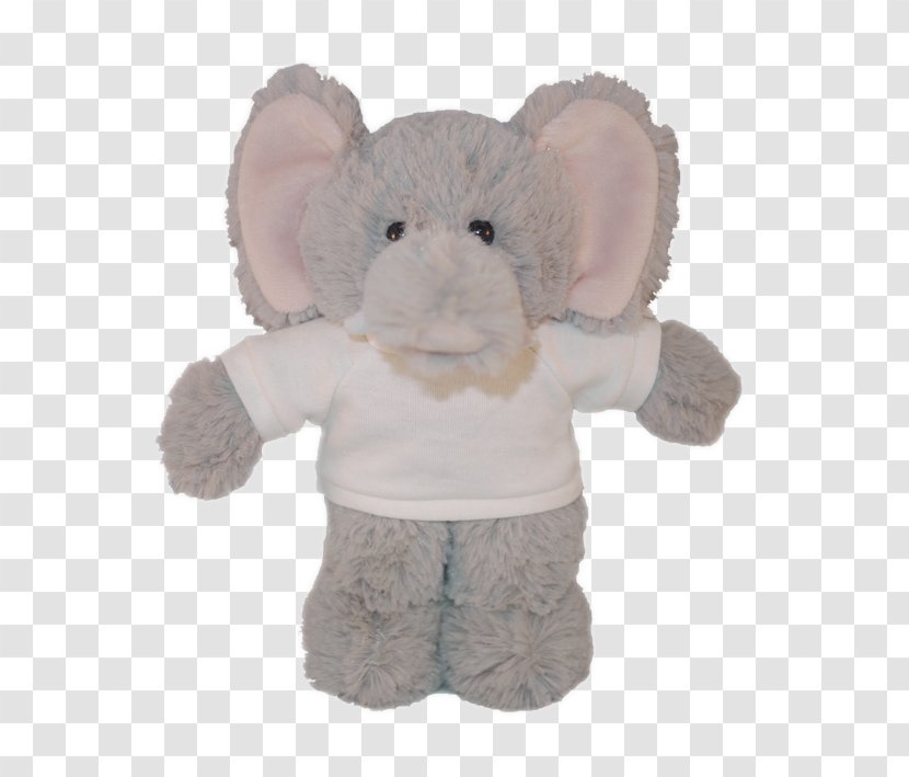 Stuffed Animals & Cuddly Toys Elephants Plush Bear Pink M - Elephant - Baby Sitting Shirt Transparent PNG
