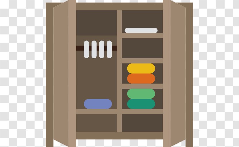 Cloakroom Cartoon Icon - Scalable Vector Graphics - An Open Closet Transparent PNG