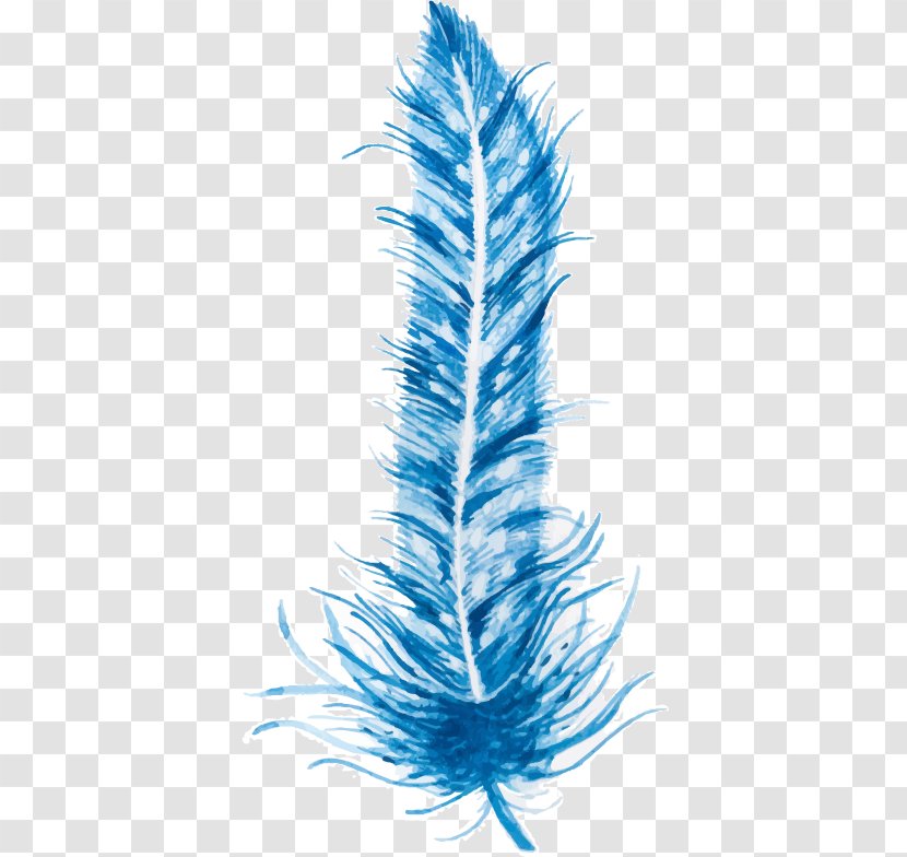 Feather Euclidean Vector - Element - Blue Clip Transparent PNG