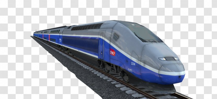 TGV Transport Fever Train Rail - Highspeed Transparent PNG