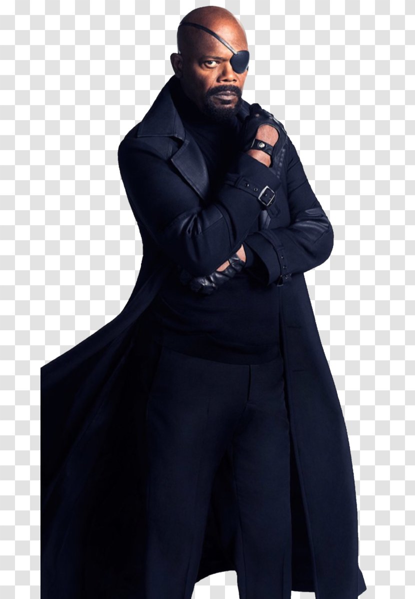 Samuel L. Jackson Nick Fury Avengers: Infinity War Captain America Spider-Man - Chris Evans - L Transparent PNG