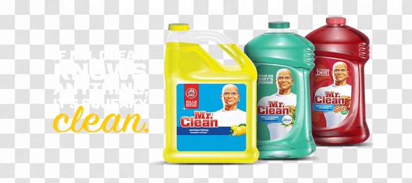 Plastic Bottle Mr. Clean Fluid Ounce Liquid - Odor - Multi Use Multipurpose Transparent PNG