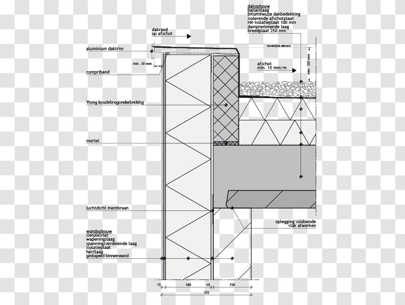 Flat Roof Facade DETAIL House - Plan Transparent PNG