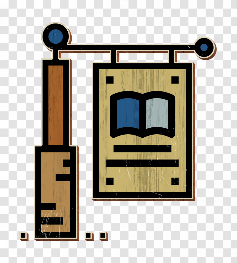 Bookstore Icon Files And Folders Icon Signage Icon Transparent PNG
