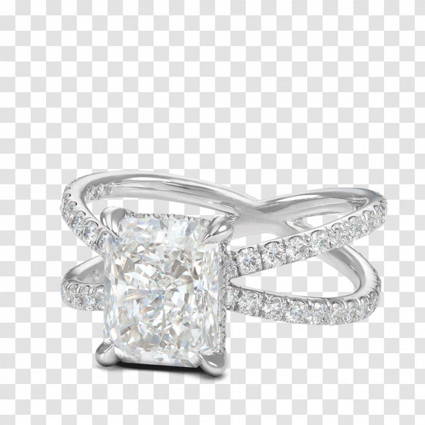 Diamond Engagement Ring Steven Kirsch Inc Solitaire - Criss-cross Transparent PNG