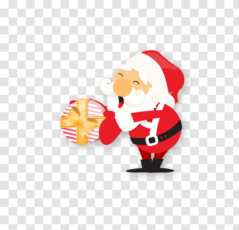 Santa Claus Christmas Gift Icon - Clause - Giving Gifts Pictures Transparent PNG