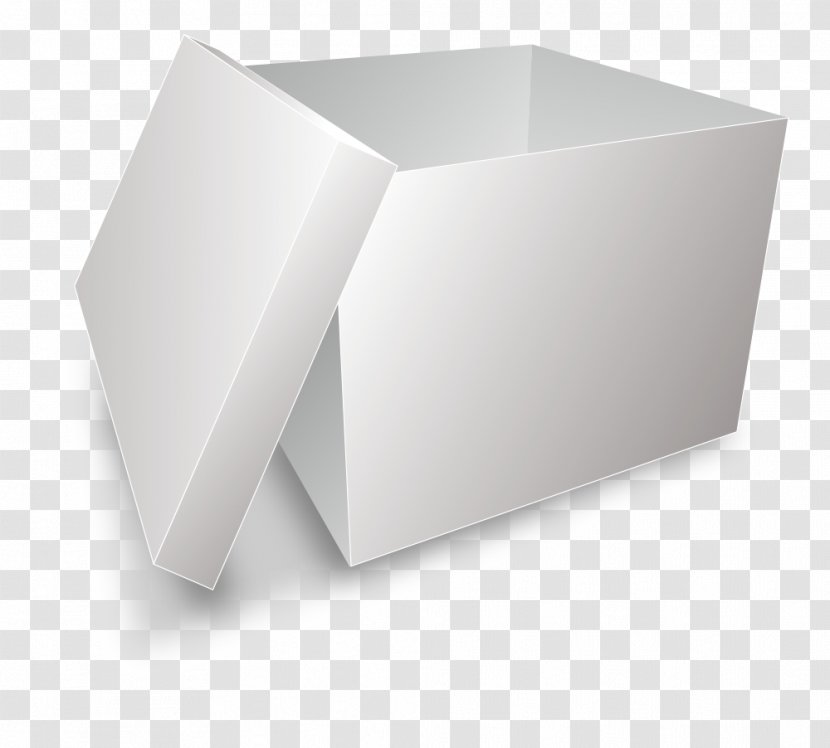 Paper Box Computer File - Envelope - Realistic Vector Cardboard Boxes Open On White Transparent PNG