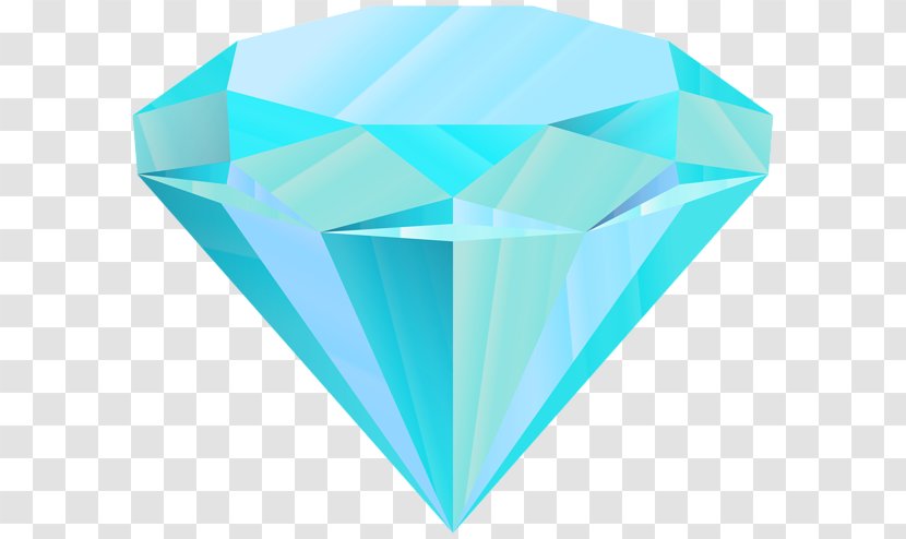 Blue Diamond Clip Art - Turquoise - Cliparts Transparent PNG