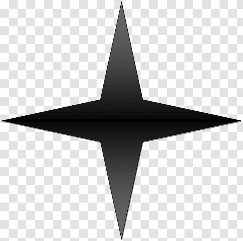 Five-pointed Star Symbol Polygons In Art And Culture - Wing - Black Transparent PNG
