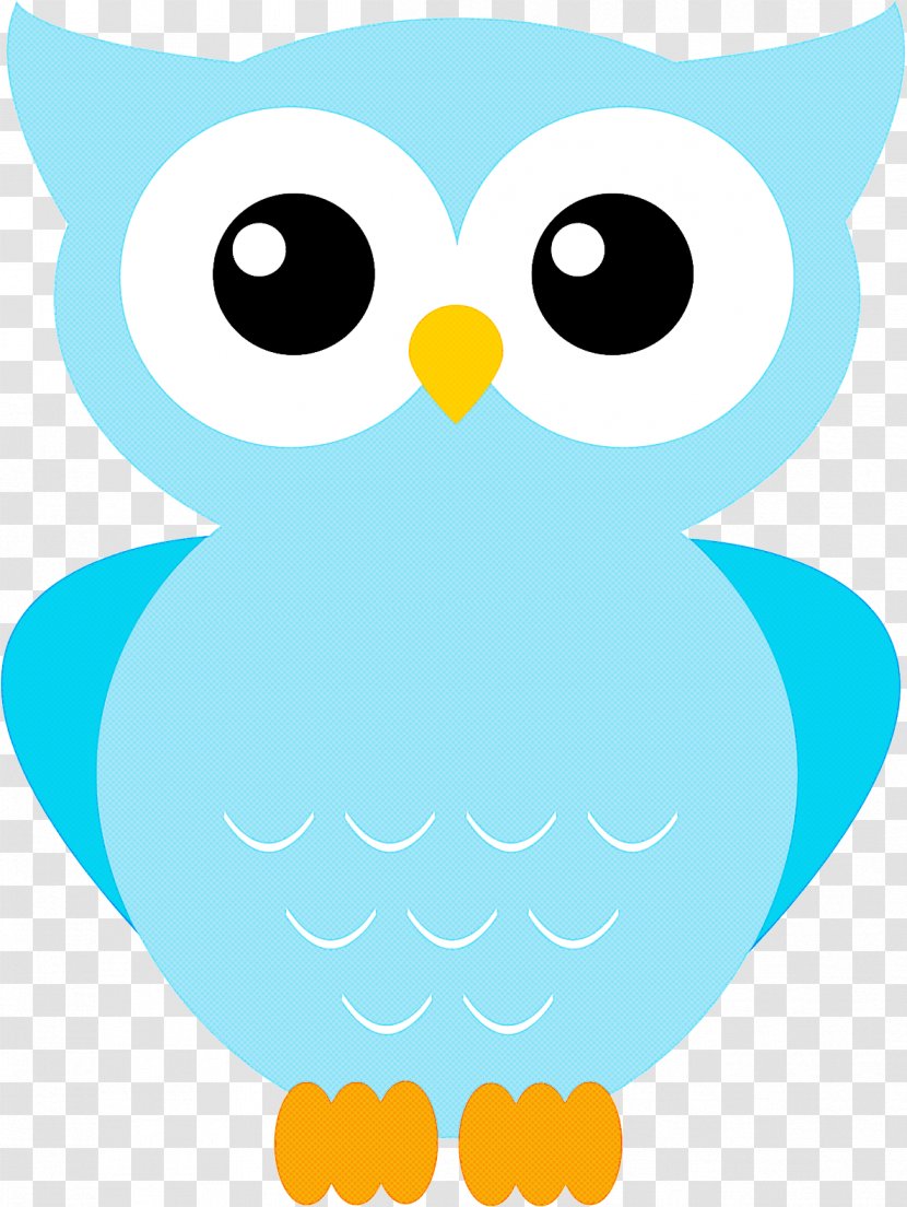 Owl Clip Art Aqua Bird Turquoise - Of Prey Teal Transparent PNG