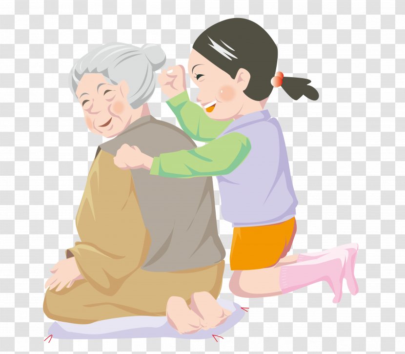 Cartoon Grandchild - Heart - Grandmother Of The Children To Intentions Service Transparent PNG