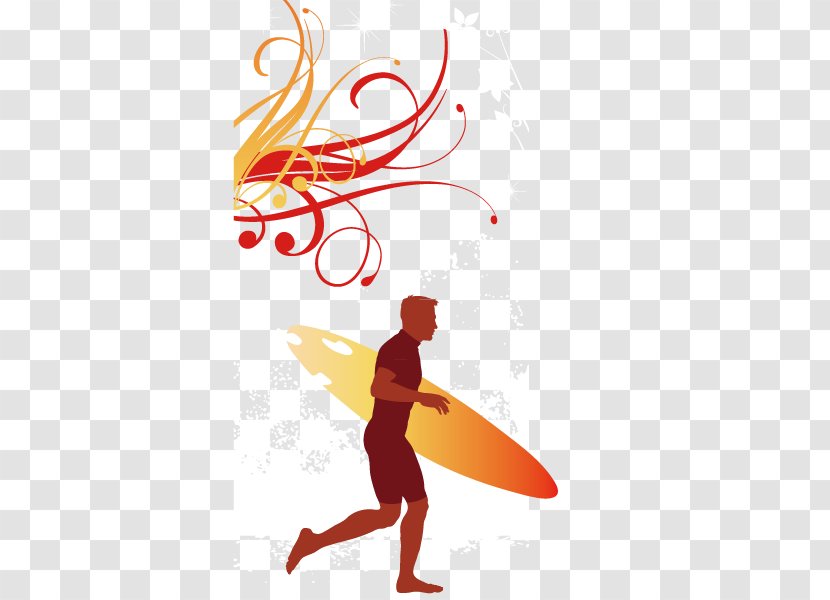 Surfing Drawing - Surfboard - Man Holding Skateboard Shoes Transparent PNG