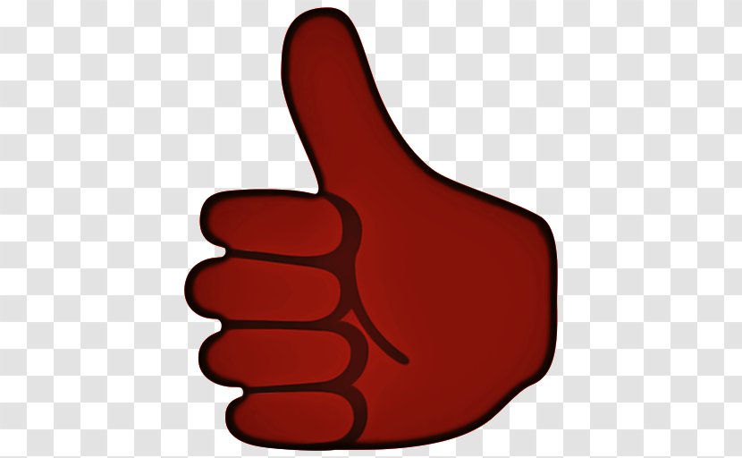 Red Background - Finger - Thumbs Signal Gesture Transparent PNG