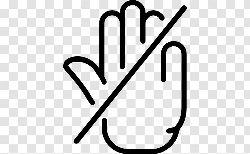 Middle Finger The - Text - Hand Gesture Transparent PNG