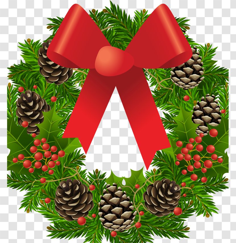 Wreath Christmas Garland Clip Art - Tree - Women's Day Transparent PNG