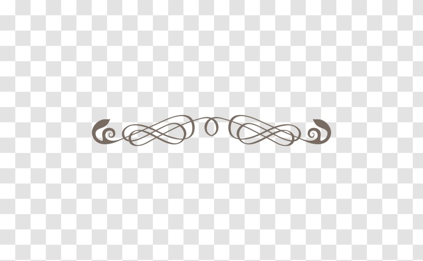 Line - Black And White - Curly File Transparent PNG