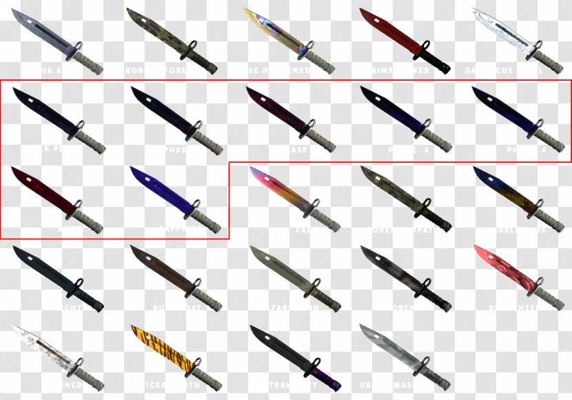 Weapon Line Tool Angle Font - Knives Transparent PNG