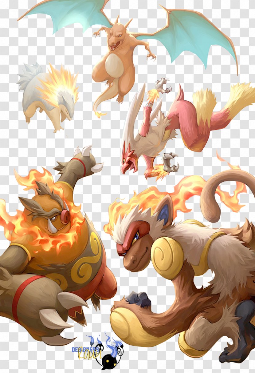 Pokémon FireRed And LeafGreen X Y Charizard Universe - Cartoon - Free Fire Render Transparent PNG