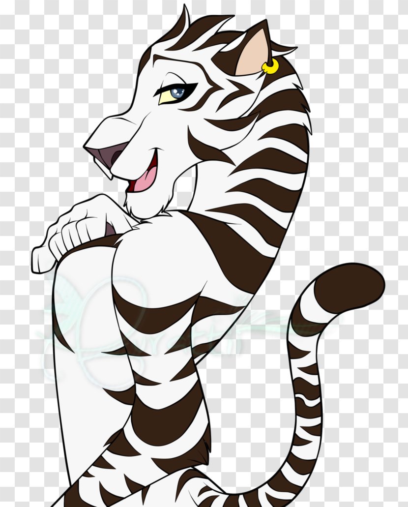 Tiger Charlie Anna Fan Art Drawing - Cat Like Mammal Transparent PNG