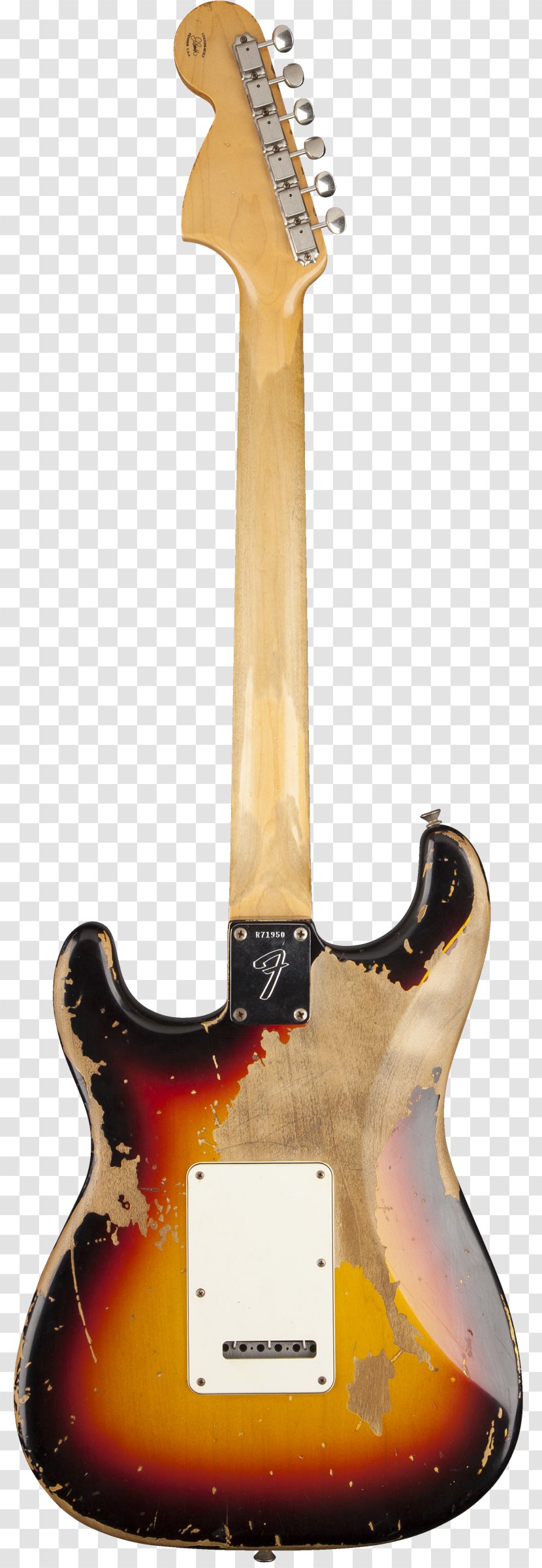 Electric Guitar Fender Stratocaster Musical Instruments Corporation Sunburst Custom Shop Transparent PNG