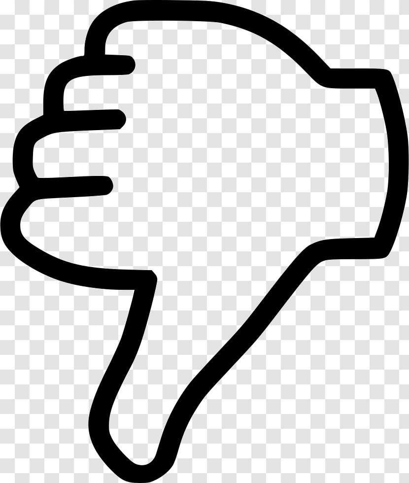 Thumb Signal Clip Art - Button - Thumbs Down Transparent PNG