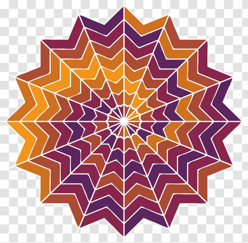 Persian People Arabesque Drawing - Symmetry - Purple Gradient Spider Web Transparent PNG